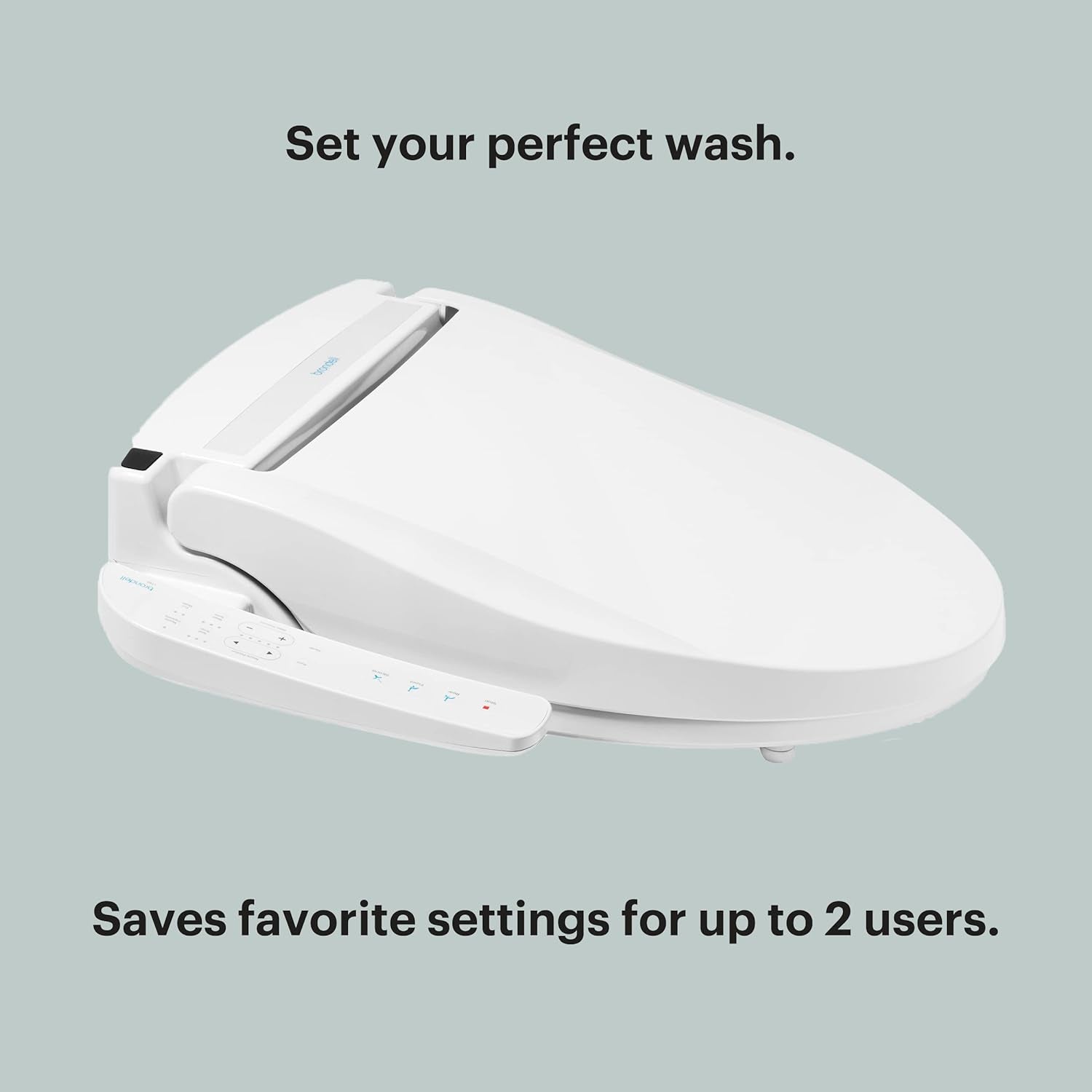 Swash Electronic Bidet Toilet Seat LT89, Fits Elongated Toilets, White – Side Arm Control, Warm Water Wash, Strong Wash Mode, Stainless-Steel Nozzle, Nightlight and Easy Installation