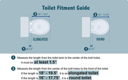 J-2 Smart Electric Bidet for Toilet Seat, Fits round Toilets,Warm Water, Heated Bidet Toilet Seat, Heated Dryer, Child Function, Stainless Steel Self-Cleaning Nozzle, LED Night Light