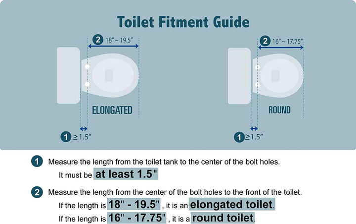 J-2 Smart Electric Bidet for Toilet Seat, Fits round Toilets,Warm Water, Heated Bidet Toilet Seat, Heated Dryer, Child Function, Stainless Steel Self-Cleaning Nozzle, LED Night Light